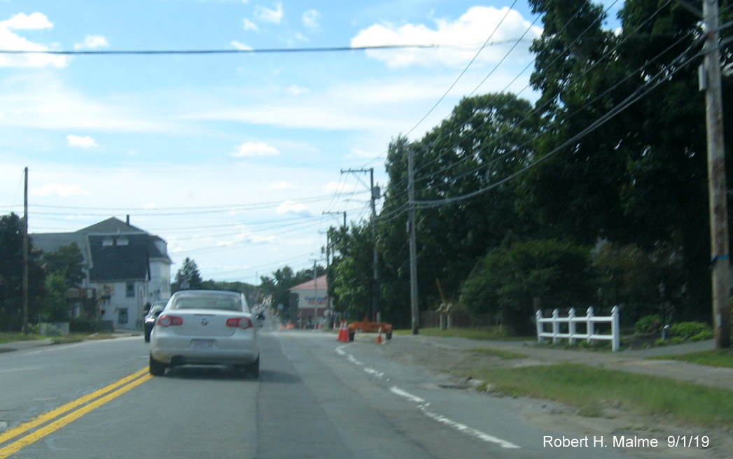 Image of widening work in area between Columbian and Pleasant Streets along MA 18 South in Weymouth