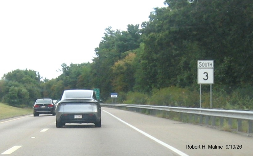 Image of new South MA 3 reassurance marker in Hingham, September 2026