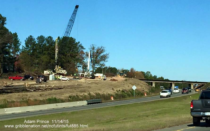 Image of widening US 70 and clearing for new bridge near Business 70 in Durham, by Adam 
Prince