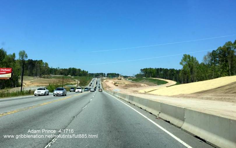 Image of future US 70/East End Connector area under construction, by Adam Prince