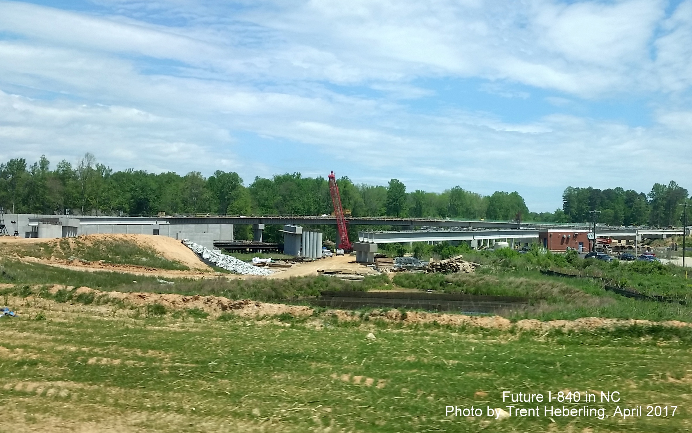 Image taken of Future I-840/Greensboro Loop under construction looking east from US 220/Battleground Ave, by Trent Heberling