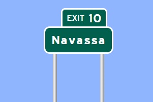 Sign Maker Image for Navassa exit sign on I-140 in Brunswick County