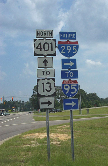 I-295 Fayetteville Outer Loop Sign Assembly-Eastern End.