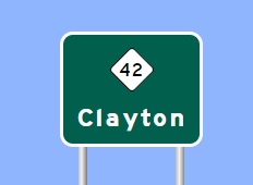 NC 42 exit sign image from SignMaker Software