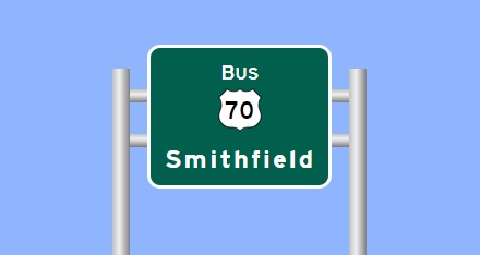 I-42 Exit 8B sign image from Signmaker Software