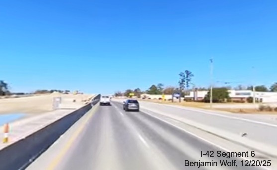 Image of road construction on US 70/Future I-42 East in Craven County