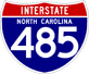 Image of NC Interstate 485 shield, from Shields Up!