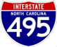 Image of NC Interstate 495 shield, from Shields Up!