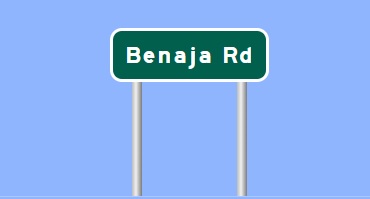 Sign Maker image of Benaja Road exit on US 29, Made in Jan. 2023