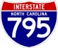 Image of NC Interstate 795 shield, from Shields Up!