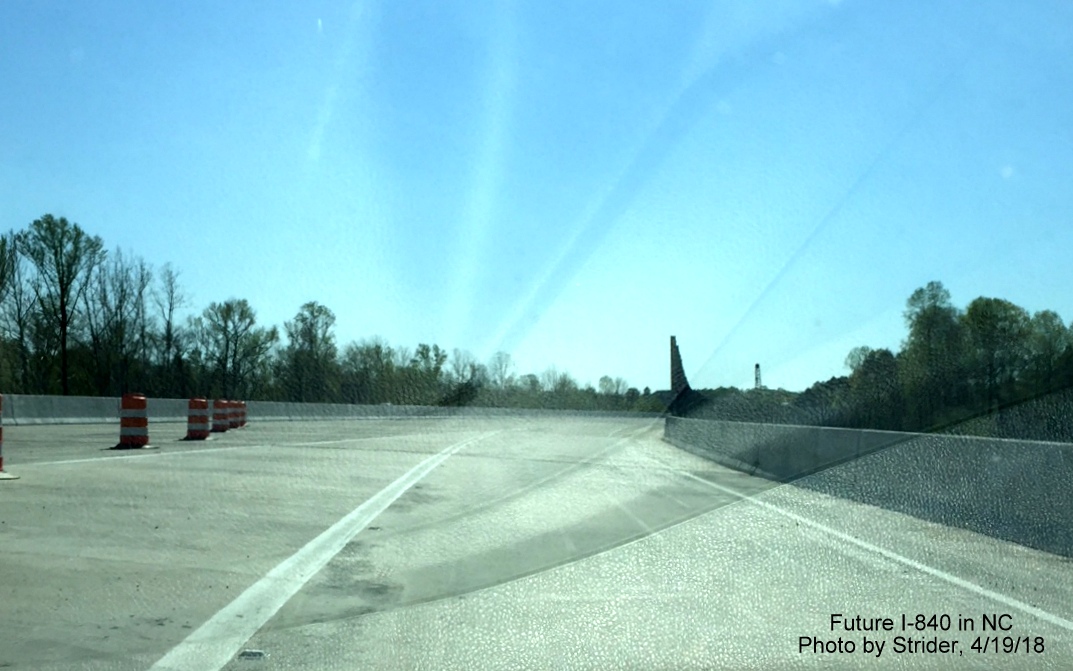 Image of taking newly opened ramp from US 220 onto I-840/Greensboro Urban Loop West, by Strider
