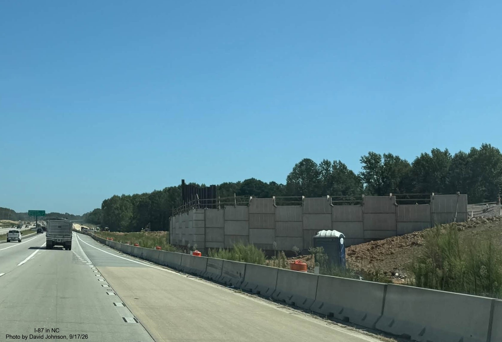 Image bridge construction for NC 540 on I-87 North / Knightdale Bypass in 
		  Raleigh, by David Johnson