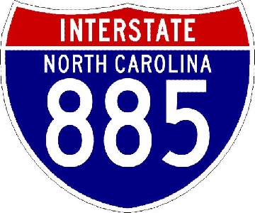 I-885 shield image from Shields Up!